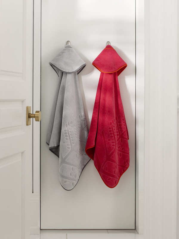 Children's Hooded Towel Set - Underwater Blue / Mountain Grey